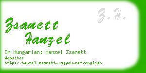 zsanett hanzel business card